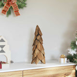 Albero di Natale Marrone 50 cm Legno massello di teak