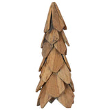 Albero di Natale Marrone 50 cm Legno massello di teak