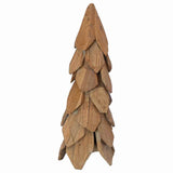 Albero di Natale Marrone 50 cm Legno massello di teak
