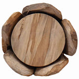 Albero di Natale Marrone 80 cm Legno massello di teak