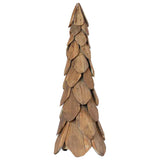 Albero di Natale Marrone 80 cm Legno massello di teak