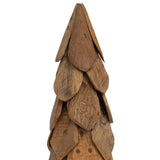 Albero di Natale Marrone 110 cm Legno massello di teak