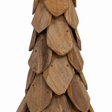 Albero di Natale Marrone 110 cm Legno massello di teak