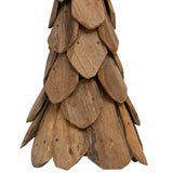 Albero di Natale Marrone 110 cm Legno massello di teak