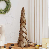 Albero di Natale Marrone 110 cm Legno massello di teak