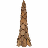 Albero di Natale Marrone 110 cm Legno massello di teak
