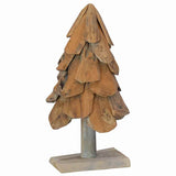 Albero di Natale Marrone 60 cm Legno massello di teak