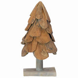 Albero di Natale Marrone 60 cm Legno massello di teak