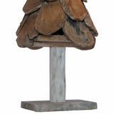 Albero di Natale Marrone 90 cm Legno massello di teak