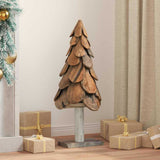 Albero di Natale Marrone 90 cm Legno massello di teak