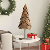 Albero di Natale Marrone 90 cm Legno massello di teak