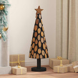 Albero di Natale Marrone 90 cm Legno massello di teak