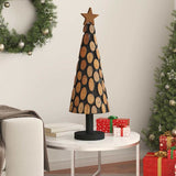 Albero di Natale Marrone 90 cm Legno massello di teak