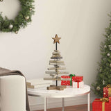 Albero di Natale Marrone 60 cm Legno massello di teak