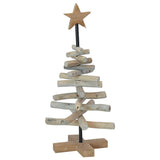 Albero di Natale Marrone 60 cm Legno massello di teak