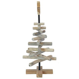 Albero di Natale Marrone 60 cm Legno massello di teak