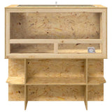 Terrario Marrone 100 x 50 x 100 cm OSB