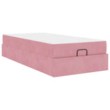 Struttura letto con materasso 2 pcs Rosa Velluto