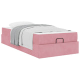 Struttura letto con materasso 2 pcs Rosa Velluto