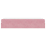 Struttura letto con materasso 2 pcs Rosa Velluto