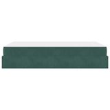 Struttura letto con materasso con materasso 2 pcs Verde Velluto