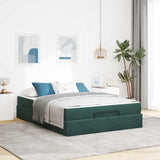 Struttura letto con materasso 2 pcs Verde Velluto