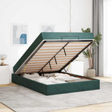 Struttura letto con materasso 2 pcs Verde Velluto