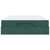Struttura letto con materasso 2 pcs Verde Velluto