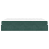 Struttura letto con materasso 2 pcs Verde Velluto