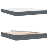 Struttura letto con materasso 2 pcs Grigio Sfumato Velluto
