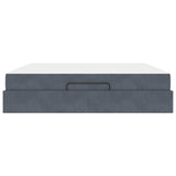 Struttura letto con materasso 2 pcs Grigio Sfumato Velluto