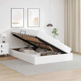 Letto con contenitore e materasso Bianco 140 x 190 cm