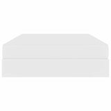 Letto con contenitore e materasso Bianco 140 x 190 cm