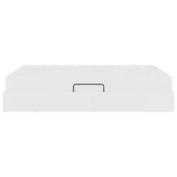 Letto con contenitore e materasso Bianco 140 x 190 cm