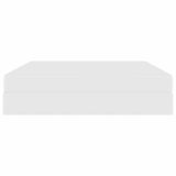 Letto con contenitore e materasso Bianco 160 x 200 cm