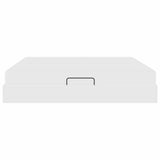 Letto con contenitore e materasso Bianco 200 x 200 cm