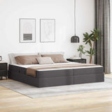Letto con contenitore e materasso Grigio 200 x 200 cm