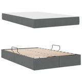 Letto con contenitore e materasso Grigio scuro 120 x 190 cm