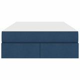 Letto con contenitore e materasso Blu 120 x 200 cm Poliestere