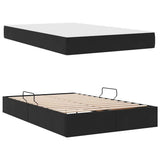 Letto con contenitore e materasso Nero 120 x 200 cm Velluto