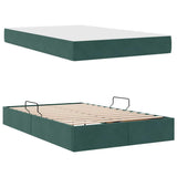 Letto con contenitore e materasso Verde Scuro 120 x 200 cm