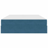 Letto con contenitore e materasso Blu Scuro 140 x 190 cm