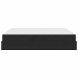 Letto con contenitore e materasso Nero 180 x 200 cm Velluto