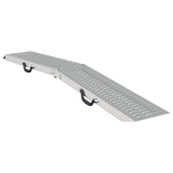 Ramp di Carico 2 pcs Argento 166 x 22,5 x 4,5 cm
