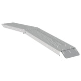 Ramp di Carico 2 pcs Argento 166 x 22,5 x 4,5 cm