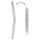 Rampe Pieghevoli 200kg per rampa Argento 186 x 23 x 4,5 cm