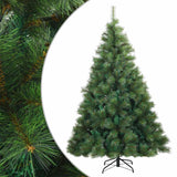 Albero di Natale Artificiale con Rami Pieghevoli Verde 180 cm