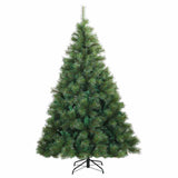 Albero di Natale Artificiale con Rami Pieghevoli Verde 210 cm
