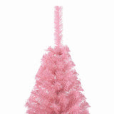 Albero di Natale artificiale con luci integrate Rosa 120 cm PVC