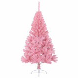 Albero di Natale artificiale con luci integrate Rosa 120 cm PVC